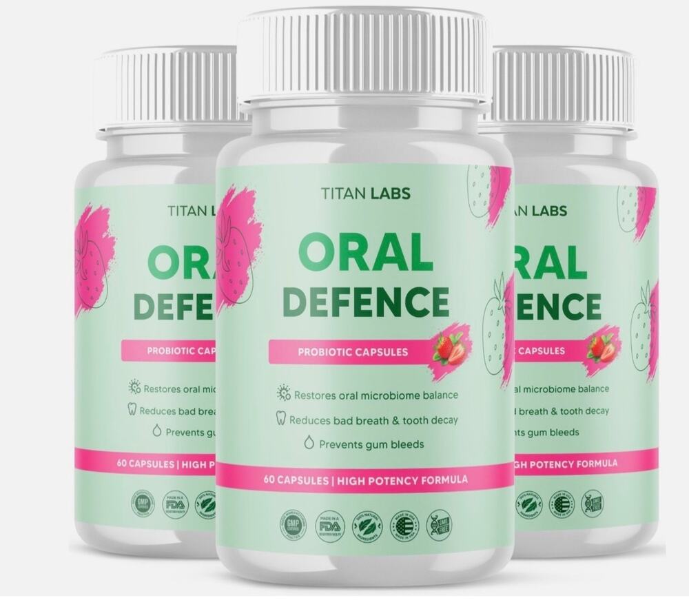 (3 Pack) Oral Defence Advanced Probiotic For Healthy Teeth & Gums 180 Capsules